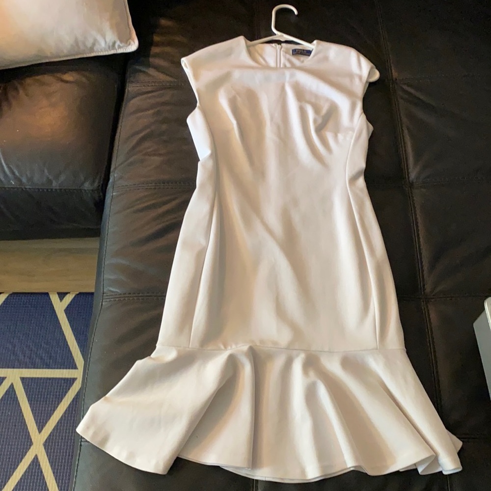 Brand New Polo Ralph Lauren White Cocktail Dress